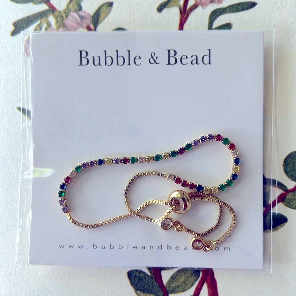 New Bubble and Bead Prism Tennis bracelet